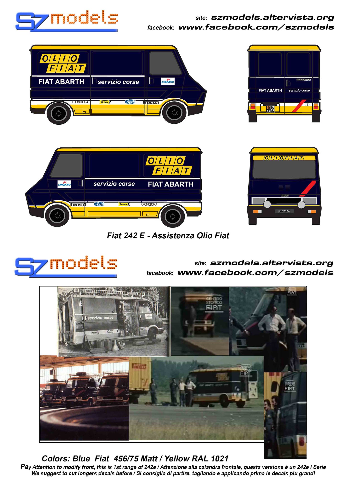 Fiat 242 E Abarth Olio Fiat 1976/77