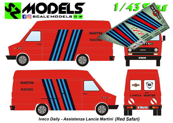 Iveco Daily Lancia Martini Racing Safari 1986 (Rosso)