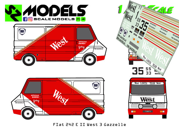 Fiat 242 E Lancia 3 Gazzelle West 1984