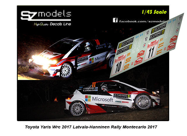 Spark 1:43 Toyota Yaris WRC #7 3 Rallye Monte Carlo 2018 Latvala, Anttila TOY13143NO7 modèle Spark 1:43 Toyota Yaris WRC #7 3 Rallye Monte Carlo 2018 Latvala, Anttila TOY13143NO7 modèle