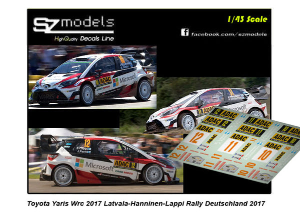 Toyota Yaris Wrc Plus Latvala Hanninen Lappi Deutchland 2017