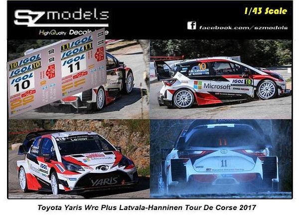 Toyota Yaris Wrc Plus Latvala Hanninen Tour de Corse 2017
