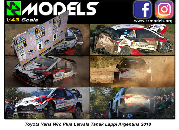 Toyota Yaris Wrc Plus Latvala Tanak Lappi Argentina 2018