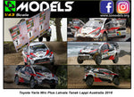 Toyota Yaris Wrc Plus Latvala Tanak Lappi Australia 2018
