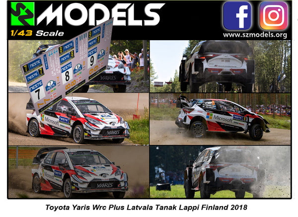 Toyota Yaris Wrc Plus Latvala Tanak Lappi Finland 2018