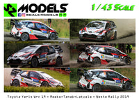 Toyota Yaris Wrc Plus Meeke Tanak Latvala Finland 2019