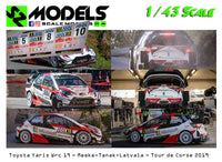 Toyota Yaris Wrc Plus Meeke Tanak Latvala Tour de Corse 2019