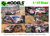 Toyota Yaris Wrc Plus Meeke Tanak Latvala Sardinia 2019