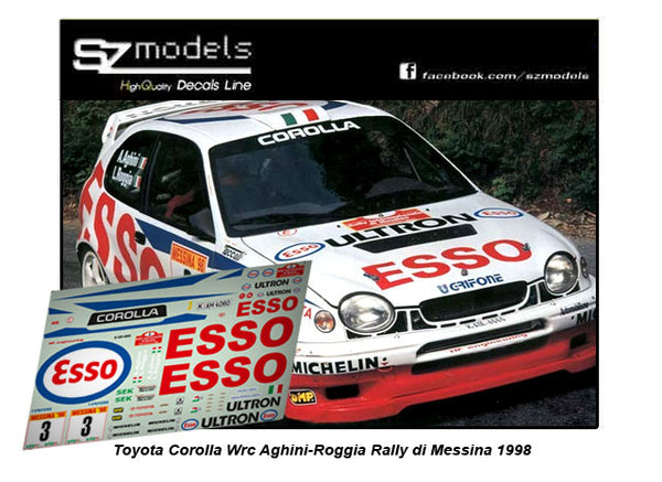 Toyota Corolla Wrc Aghini Rally di Messina 1998