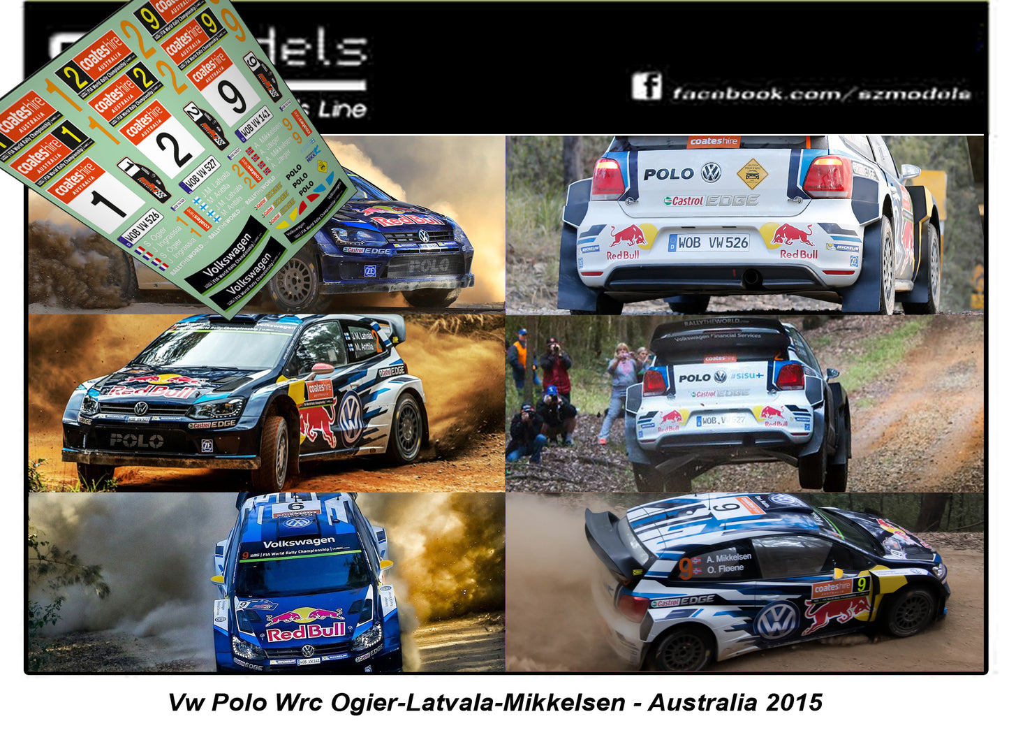 Volkswagen Polo Wrc Ogier Latvala Mikkelsen Australia 2015