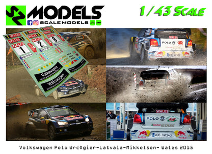 Volkswagen Polo Wrc Ogier Latvala Mikkelsen Wales 2015