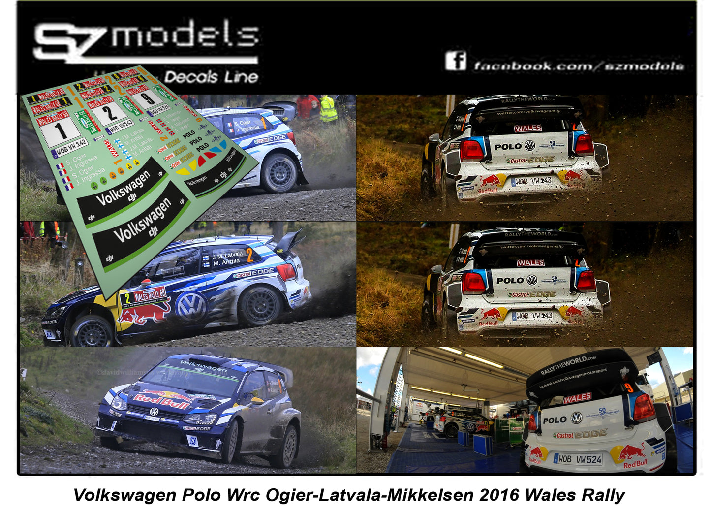 Volkswagen Polo Wrc Ogier Latvala Mikkelsen Wales 2016
