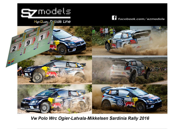 Volkswagen Polo Wrc Ogier Latvala Mikkelsen Sardinia 2016