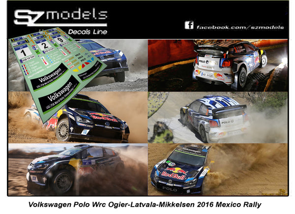 Volkswagen Polo Wrc Ogier Latvala Mikkelsen Mexico 2016