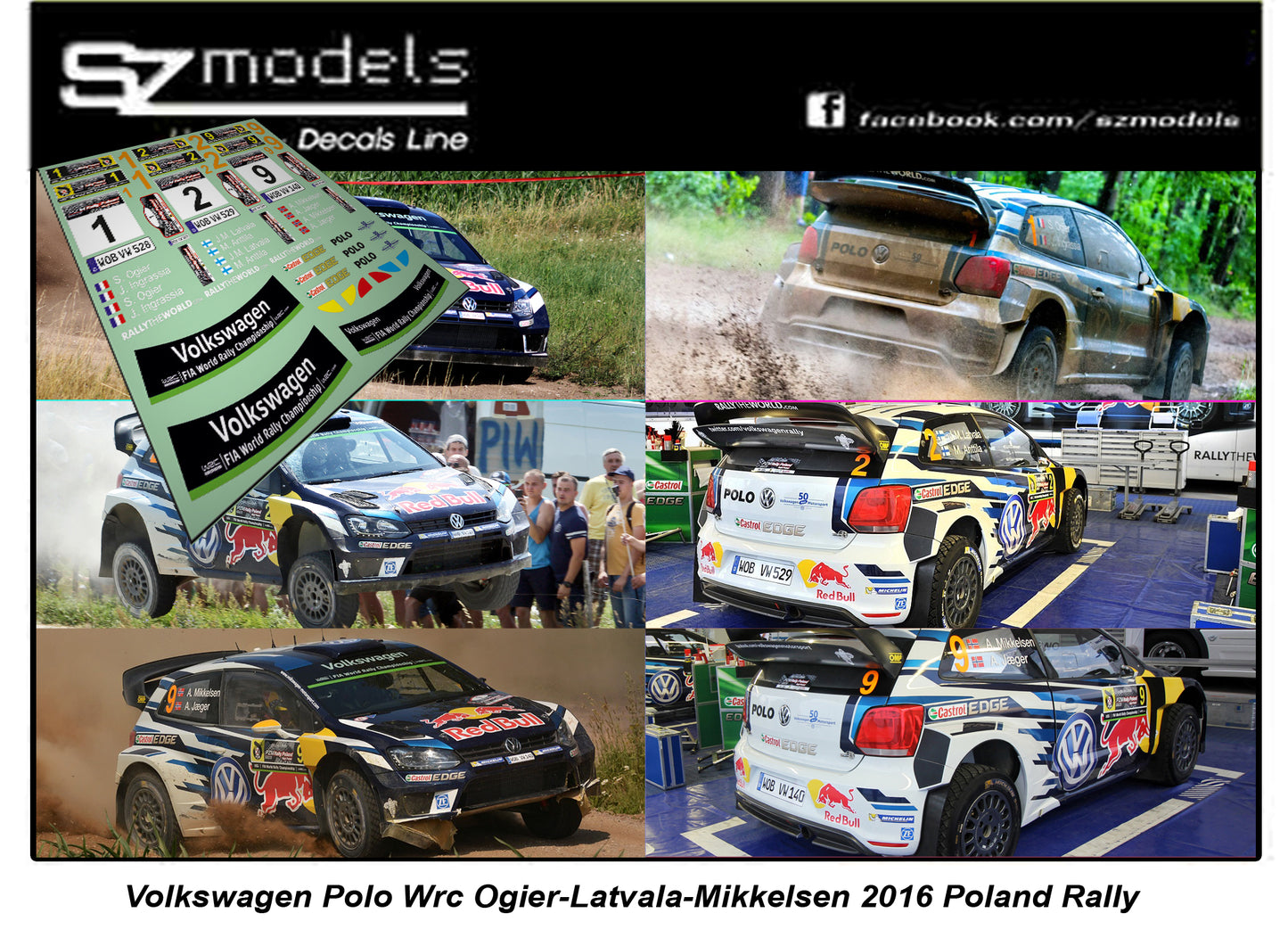Volkswagen Polo Wrc Ogier Latvala Mikkelsen Poland 2016