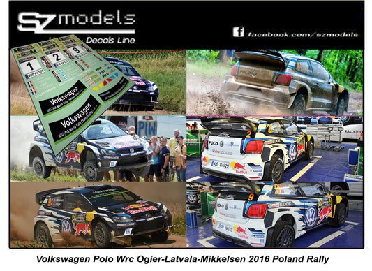 Volkswagen Polo Wrc Ogier Latvala Mikkelsen Poland 2016