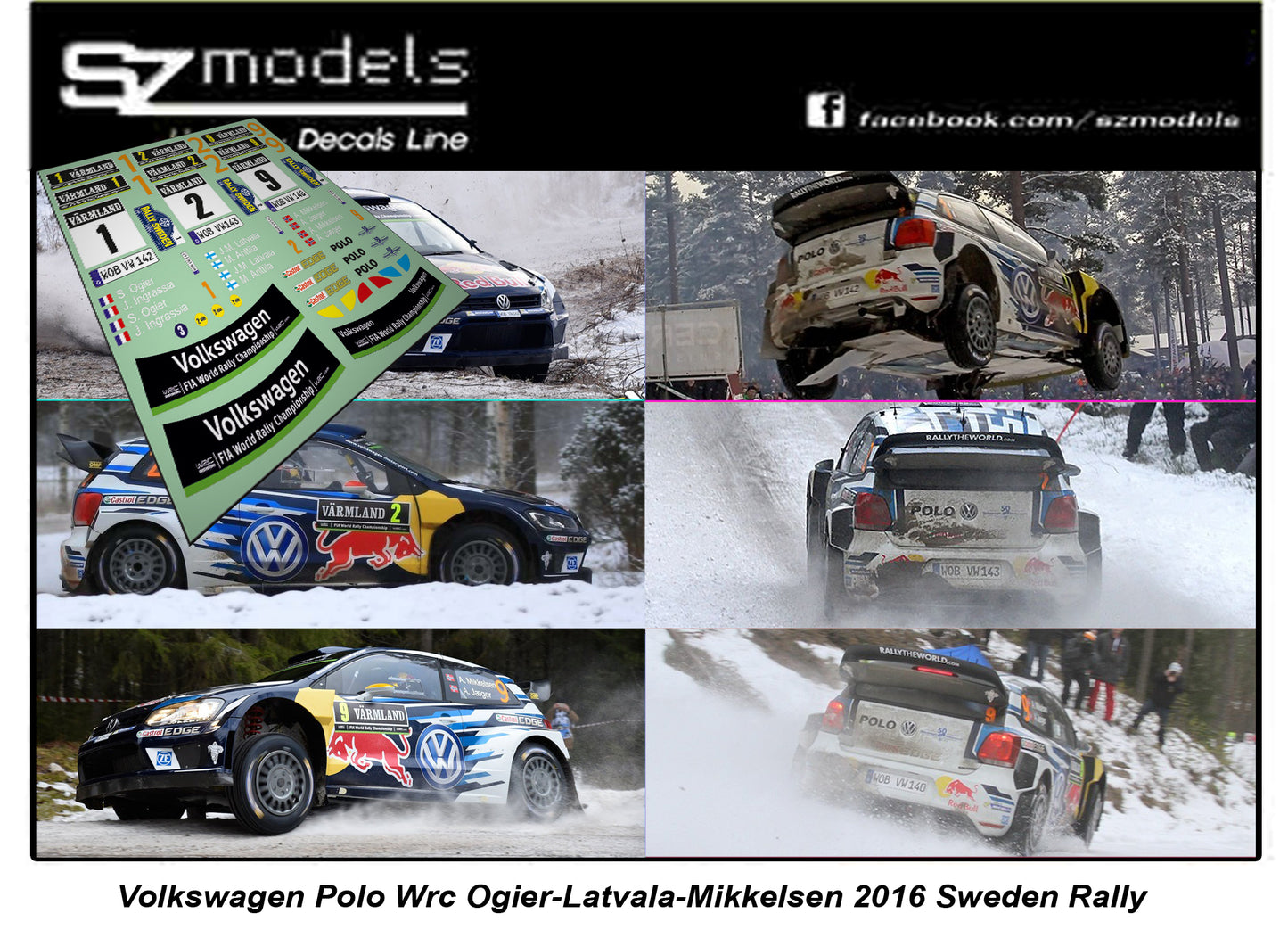 Volkswagen Polo Wrc Ogier Latvala Mikkelsen Sweden 2016