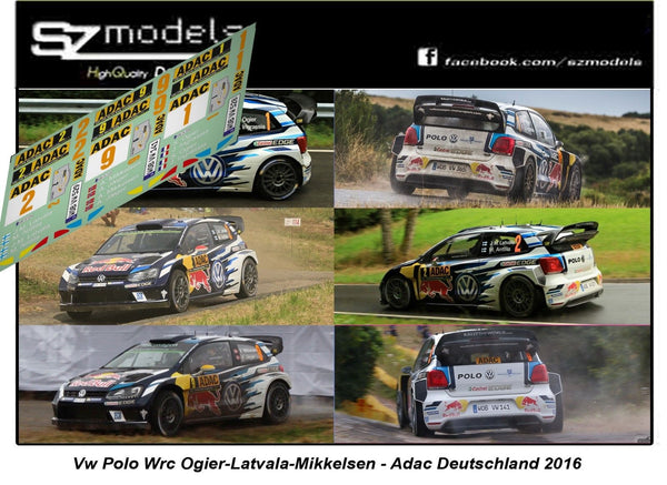 Volkswagen Polo Wrc Ogier Latvala Mikkelsen Deutchland 2016